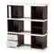 Baxton Studio Rune Two-Tone White and Walnut Brown Finished 2-Drawer Bookcase 163-10647 - alternate 6